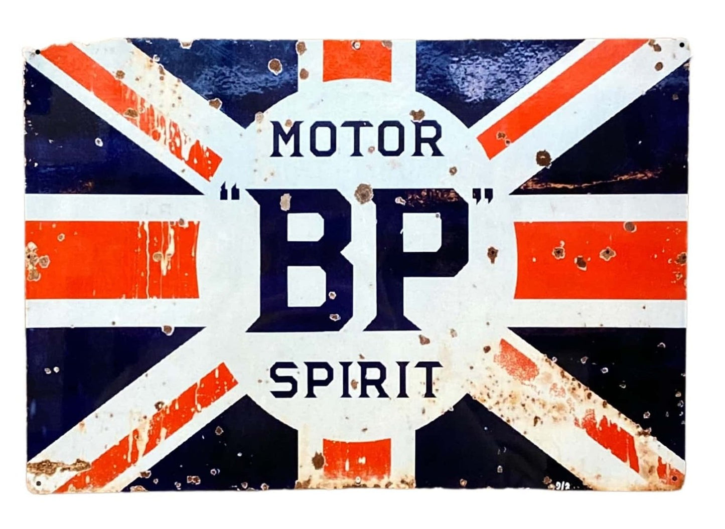 Metal Advertising Wall Sign - Motor BP Spirit-0