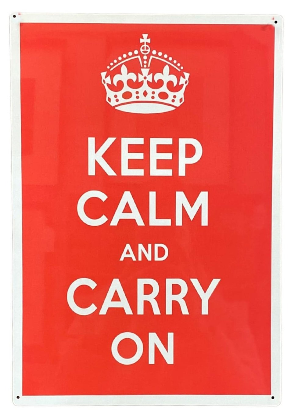 Metal Humour Wall Sign - Keep Calm And Carry On-0