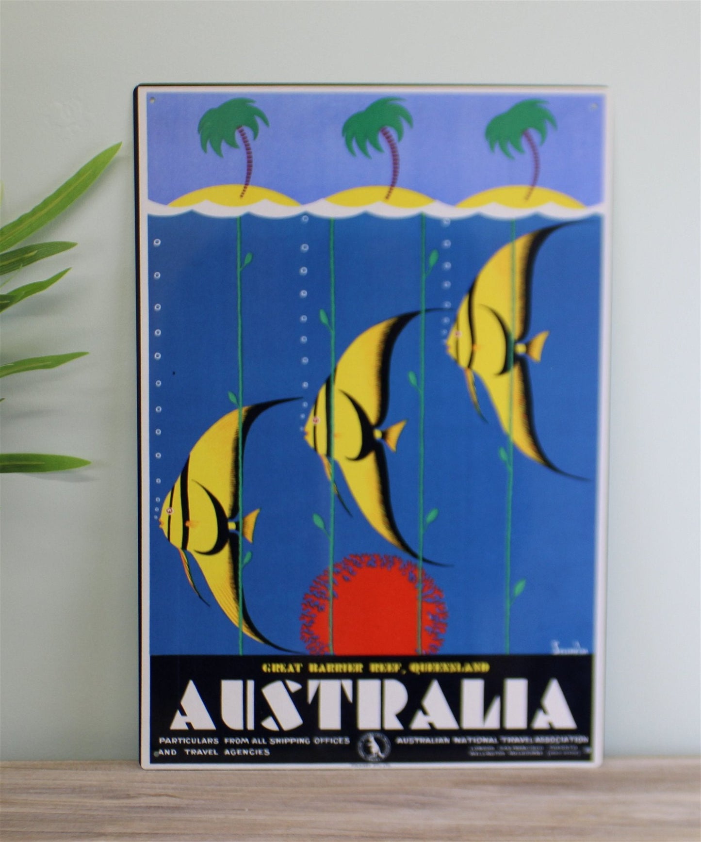 Vintage Metal Sign - Retro Advertising - Australia Fish-1