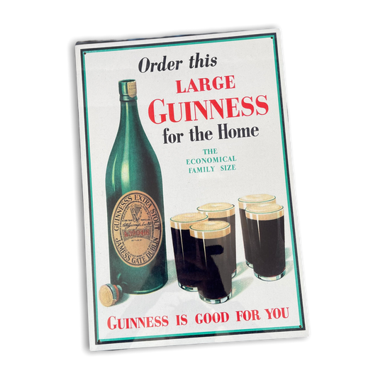 Vintage Metal Sign - Retro Advertising, Large Guinness For Home-0