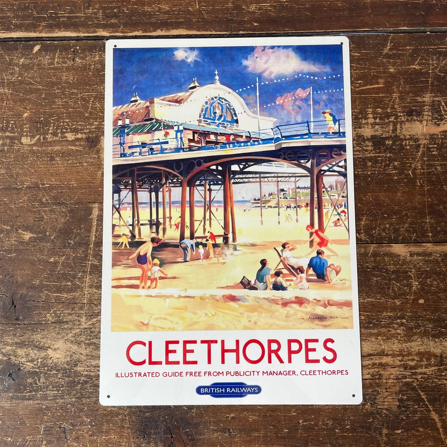 Vintage Metal Sign - British Railways Retro Advertising, Cleethorpes-2