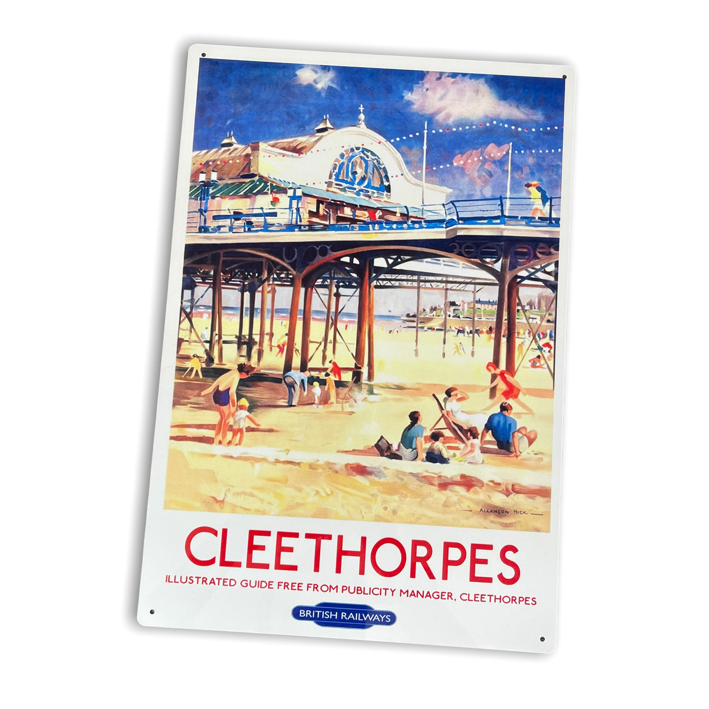 Vintage Metal Sign - British Railways Retro Advertising, Cleethorpes-0