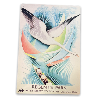 Vintage Metal Sign - London Underground, Baker Street For Regent's Park-0