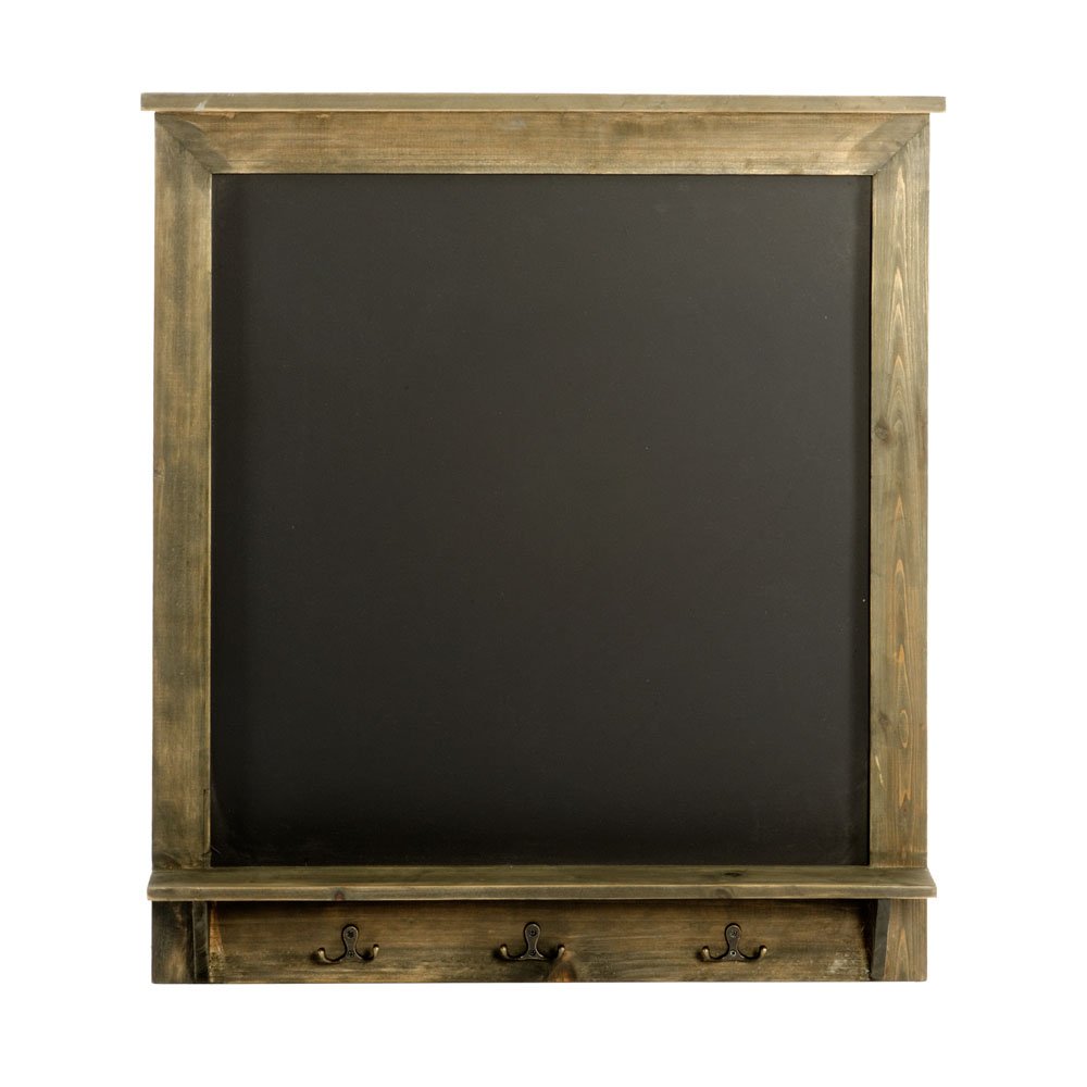 Vintage Chalkboard with Hooks 64 x 8 x 71 cm-0