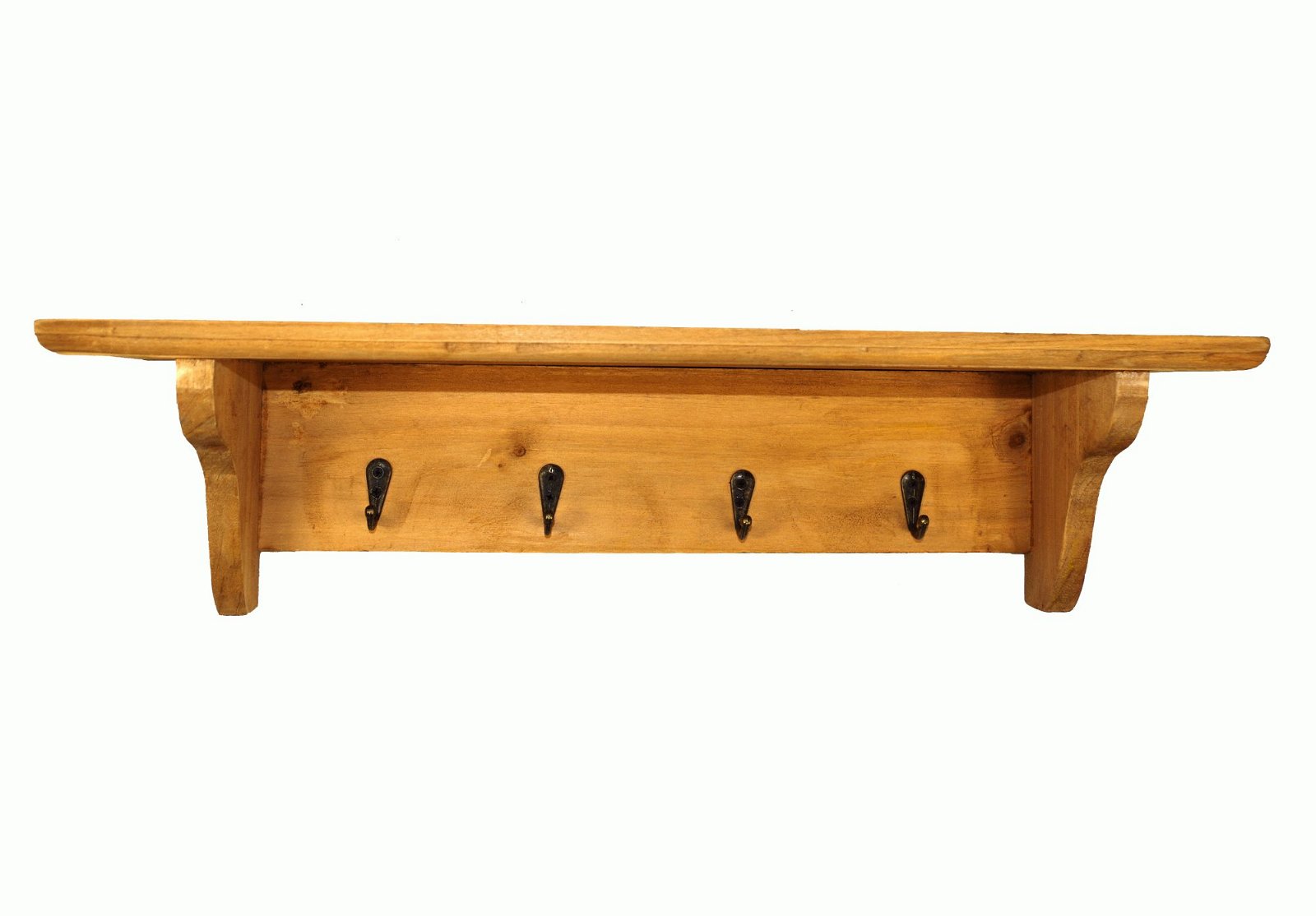 Keys Hanging Rack With Shelf PLAIN WOOD-0