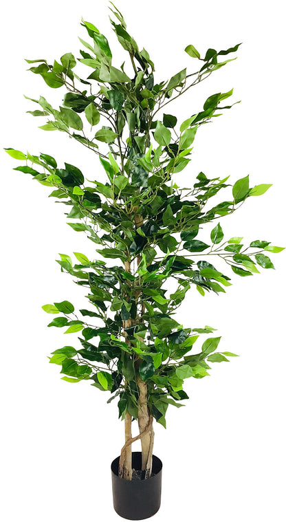 Artificial Ficus Tree with Natural Trunk 125cm-0