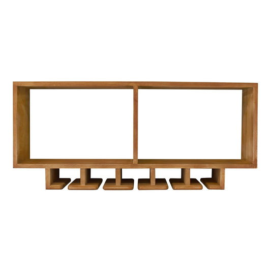 Kitchen Shelving Unit With Storage For Wine Glasses-0