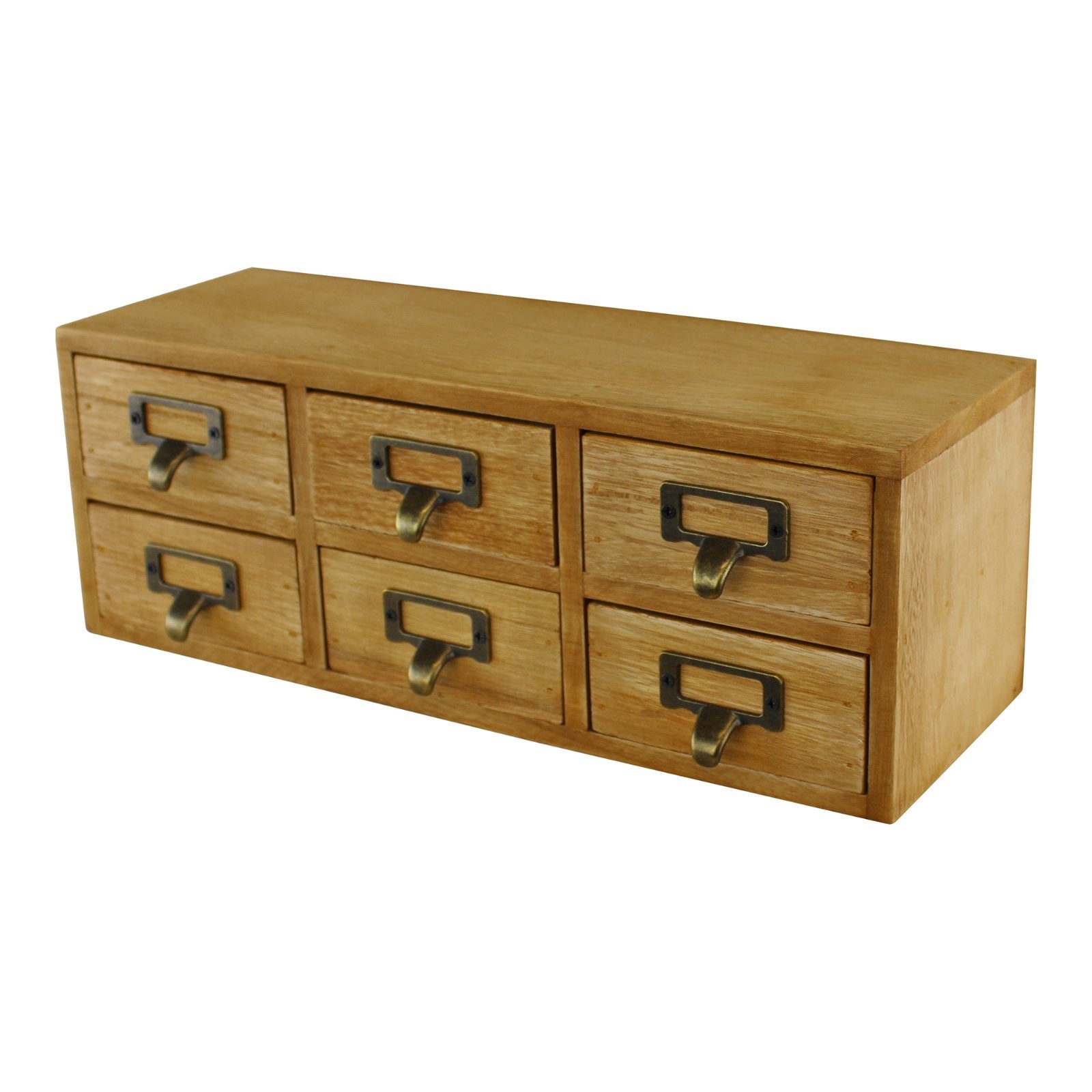 6 Drawer Double Level Small Storage Unit, Trinket Drawers-3