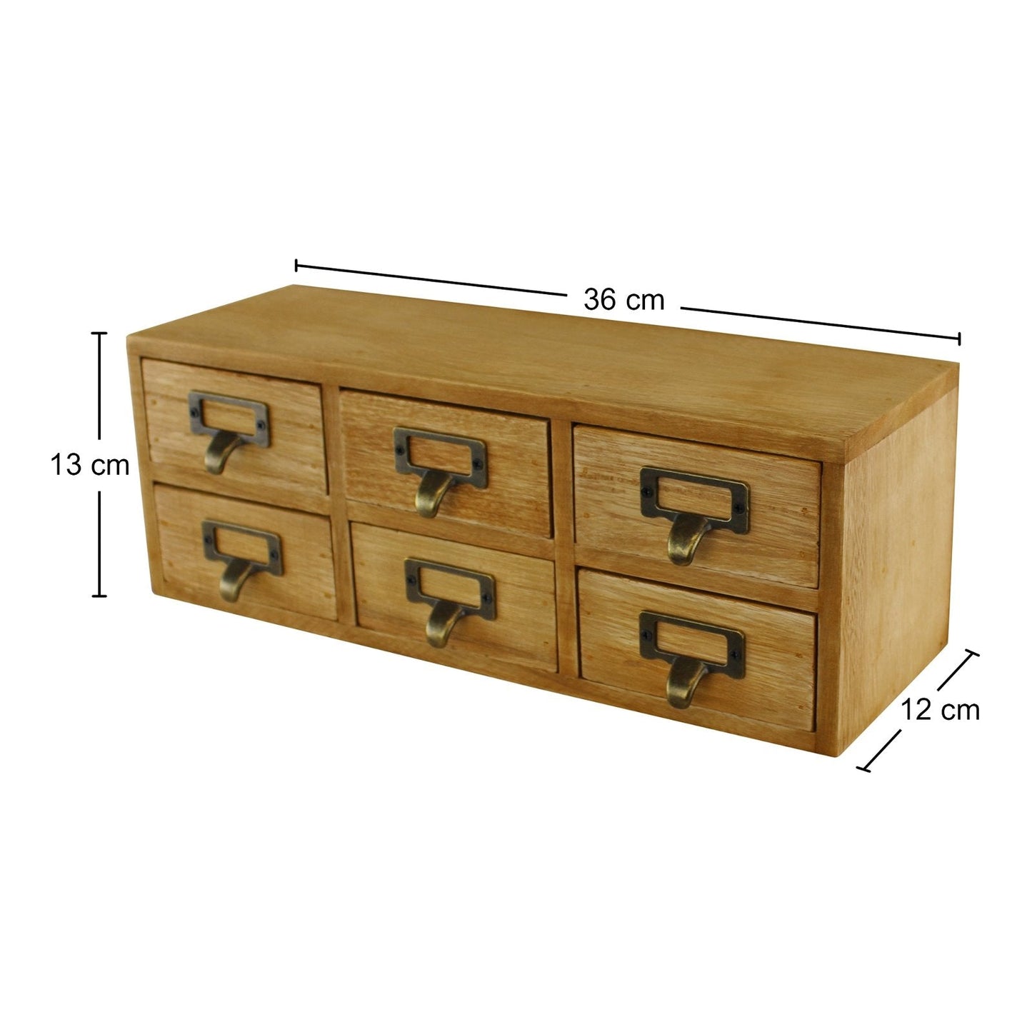 6 Drawer Double Level Small Storage Unit, Trinket Drawers-2