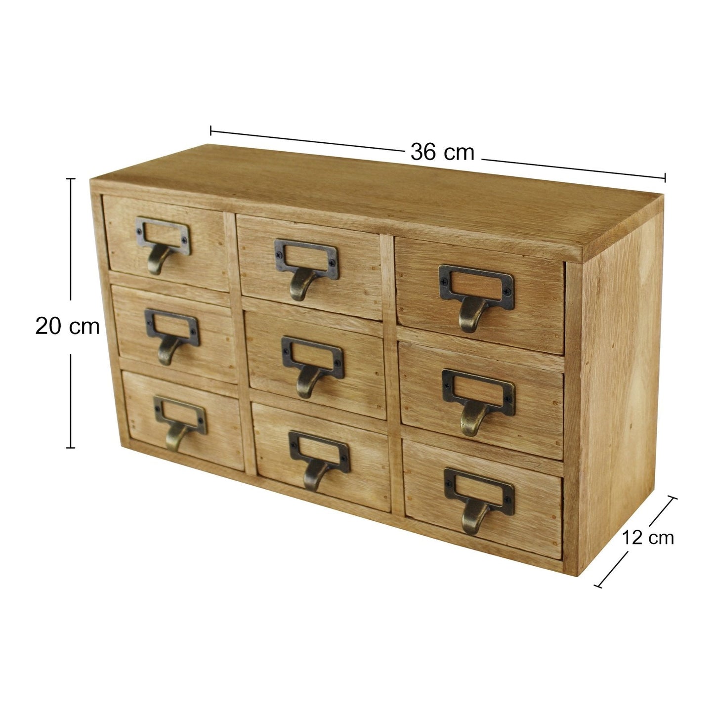 9 Drawer Triple Level Small Storage Unit, Trinket Drawers-2