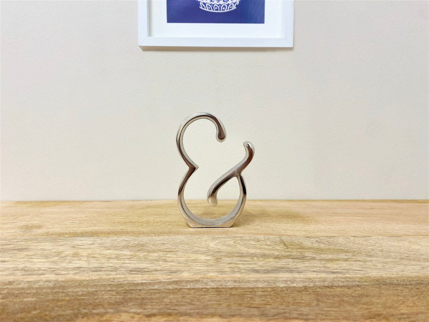 Silver Aluminium Ampersand or And Sign Ornament-4