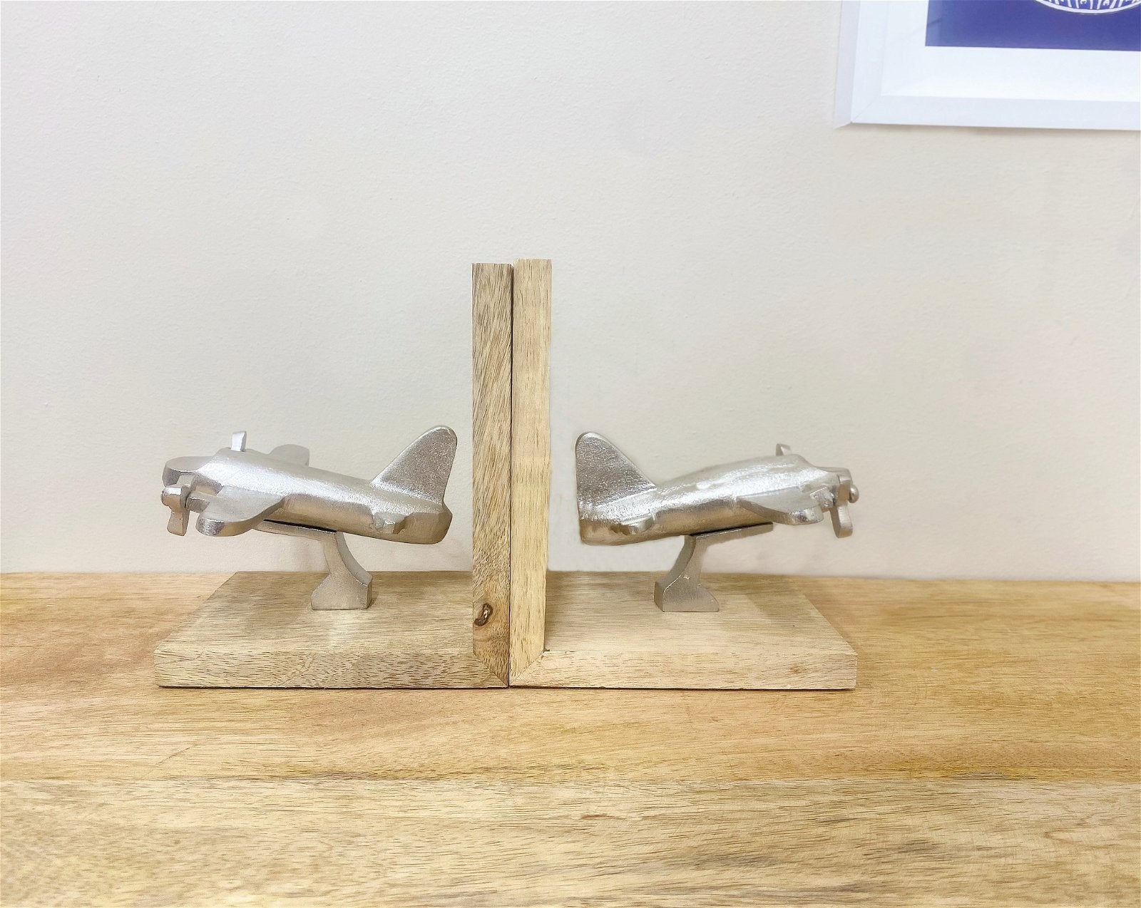 Set of Two Aeroplane Bookends-3