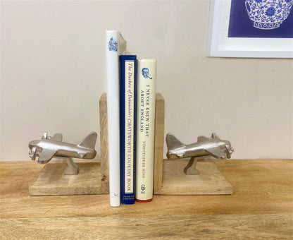 Set of Two Aeroplane Bookends-2