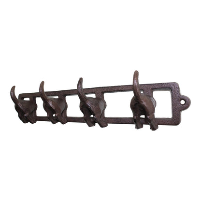 Rustic Cast Iron Wall Hooks, Dogs Tail-2