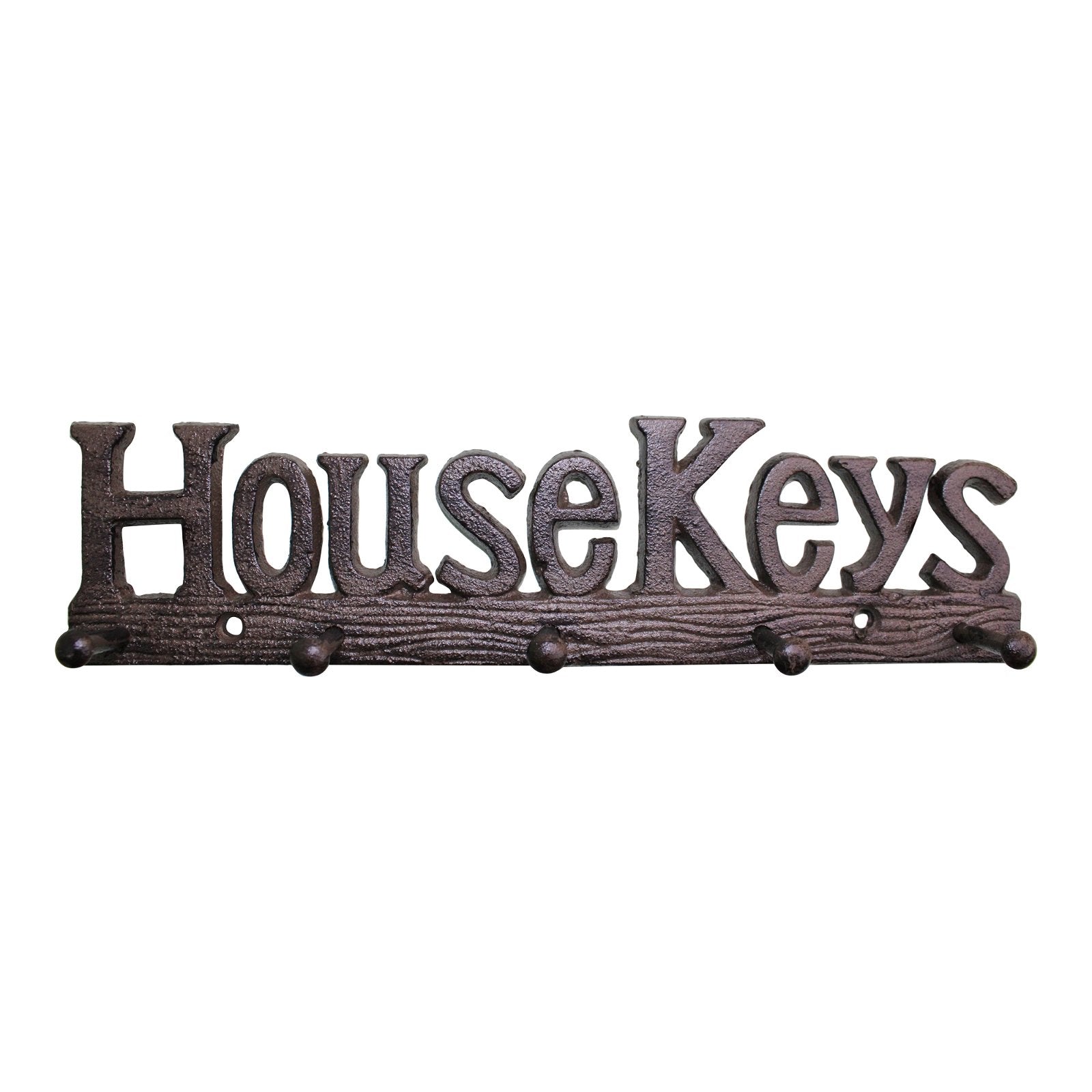 Rustic Cast Iron Wall Hooks, House Keys-1