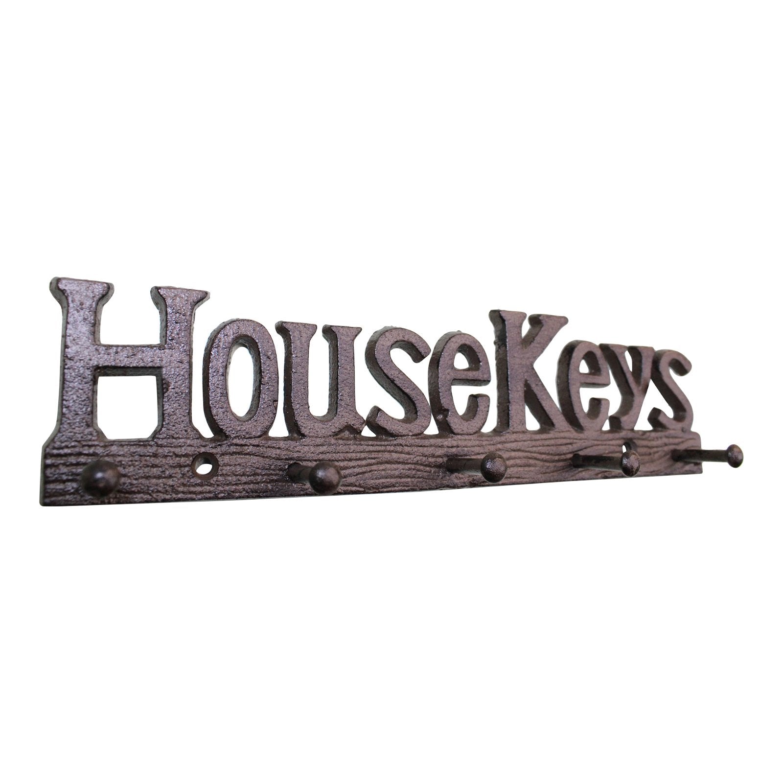 Rustic Cast Iron Wall Hooks, House Keys-2