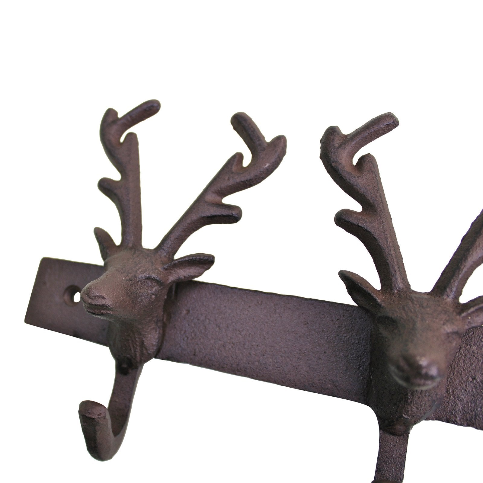 Rustic Cast Iron Wall Hooks, Reindeer-2