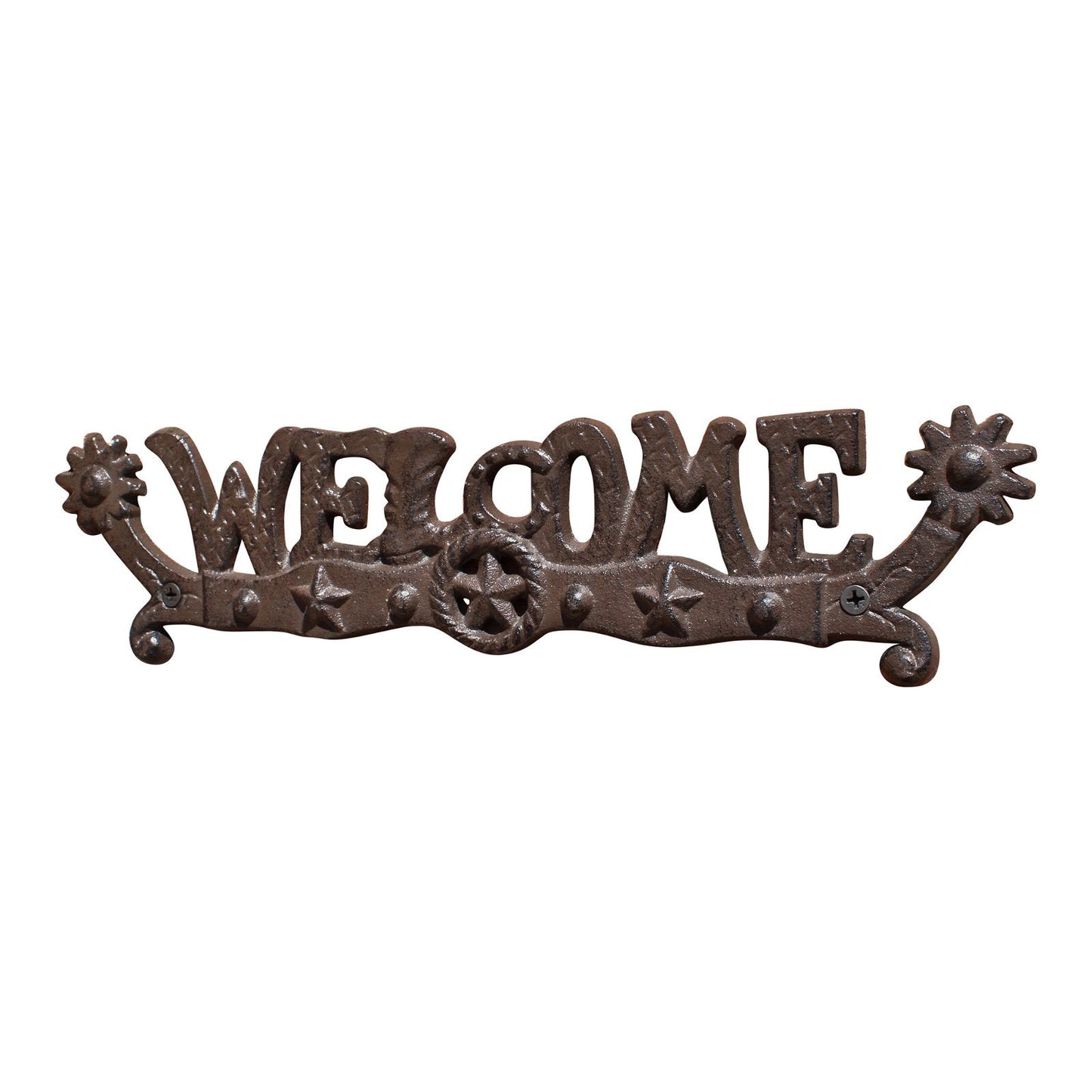 Rustic Cast Iron Decorative Welcome Sign-1