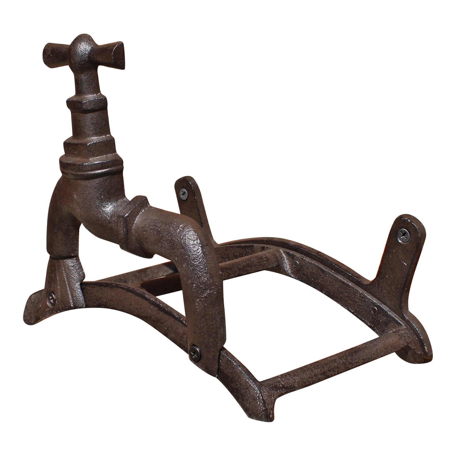 Rustic Cast Iron Wall Mounted Hosepipe Holder-2