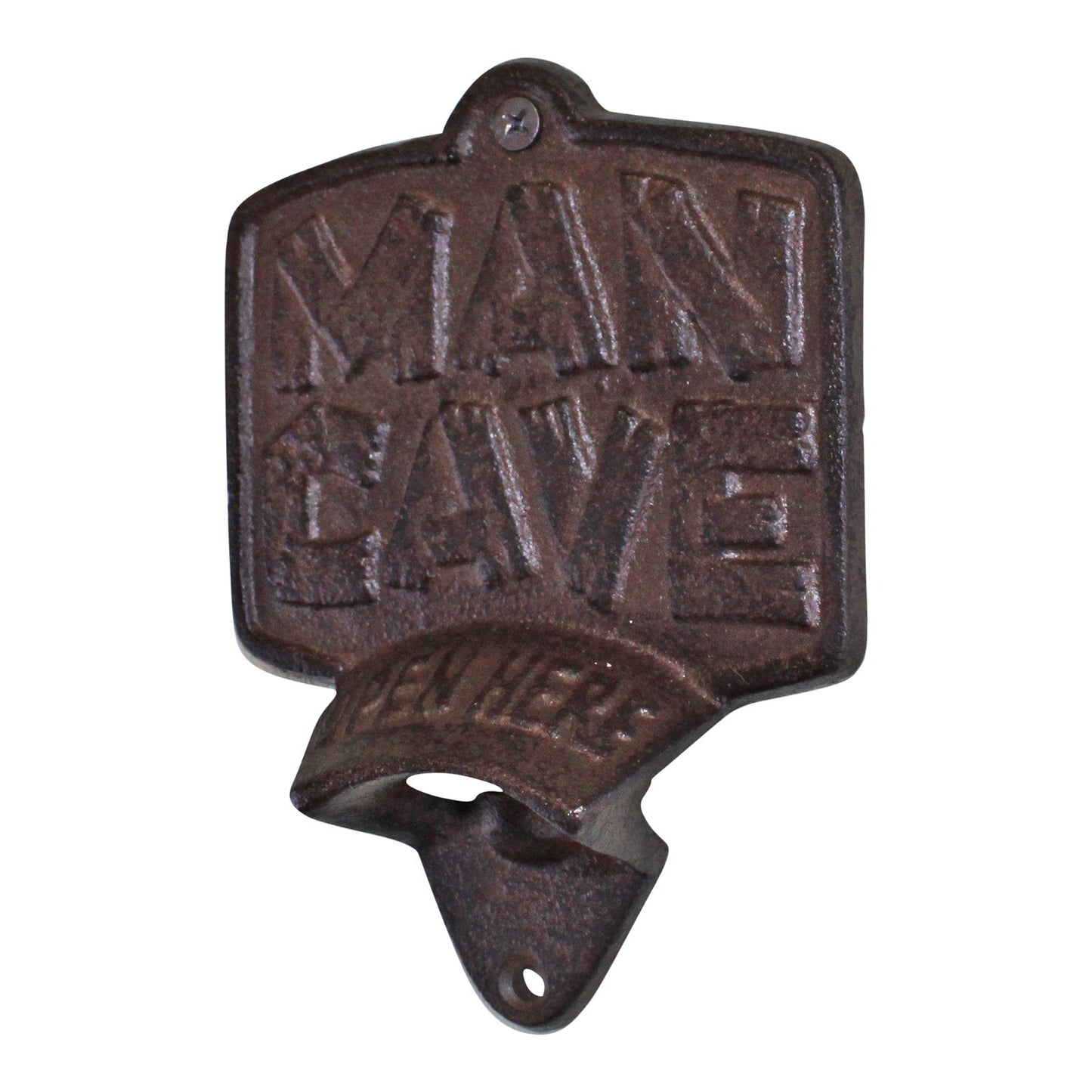 Cast Iron Wall Mounted Man Cave Bottle Opener-1