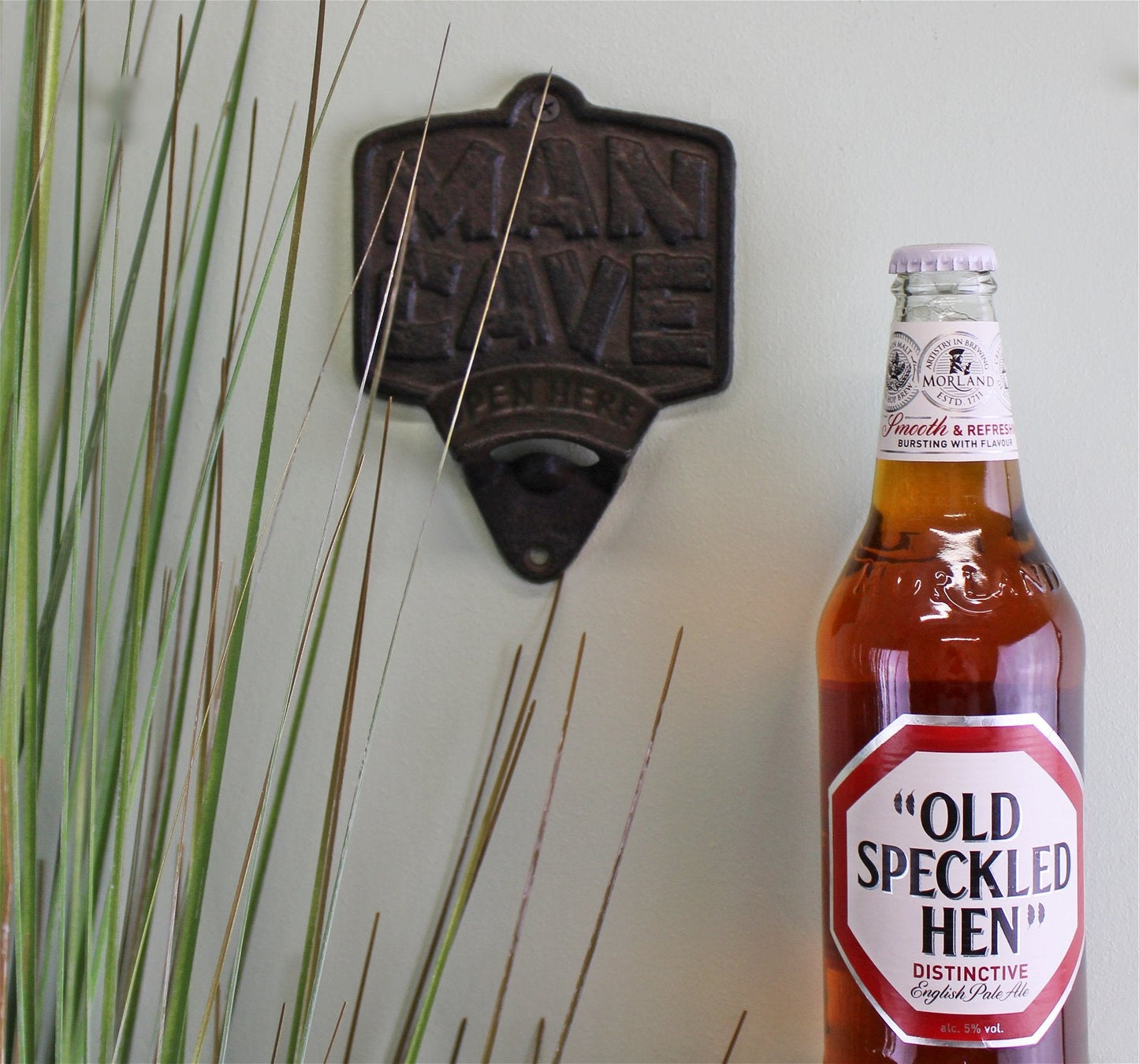 Cast Iron Wall Mounted Man Cave Bottle Opener-2