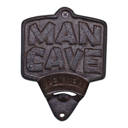 Cast Iron Wall Mounted Man Cave Bottle Opener-0