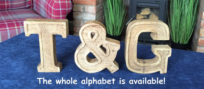 Hand Carved Wooden Embossed Letter O-3