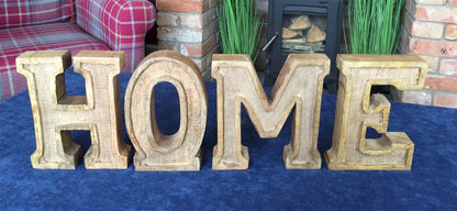 Hand Carved Wooden Embossed Letters Home-2