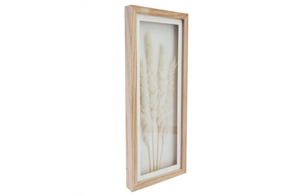 White Pampas In Rectangular Frame 50cm-0