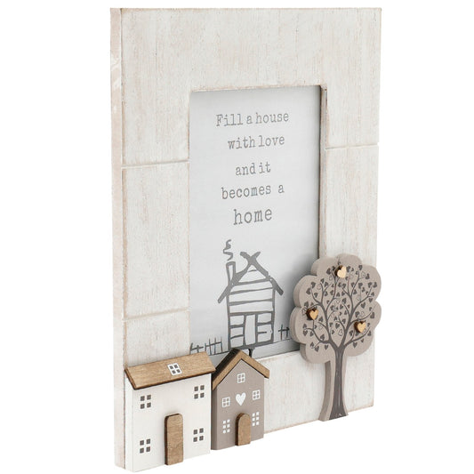 Wooden Houses Photo Frame 4x6-0