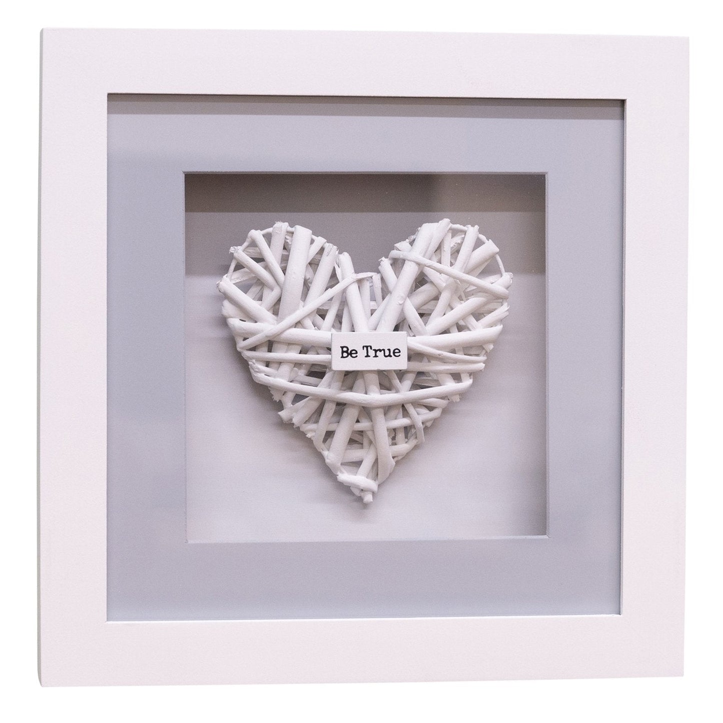 Set of 4 Be Kind Woven Heart Frames-4