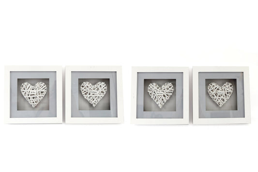 Set of 4 Be Kind Woven Heart Frames-0