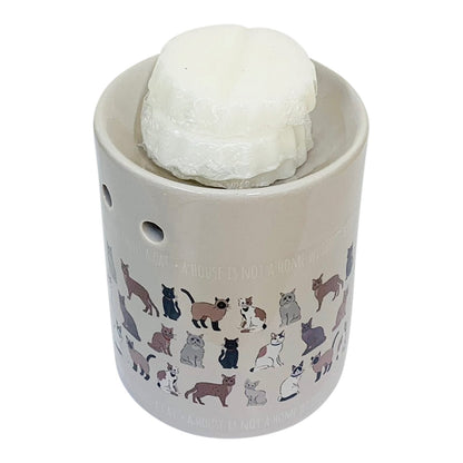 Pet Cat Design Oil Burner with Wax Melts-3