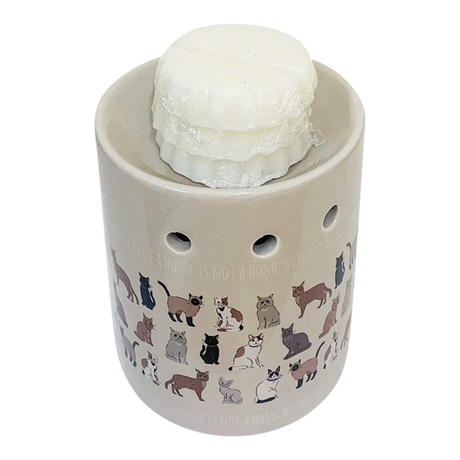 Pet Cat Design Oil Burner with Wax Melts-2