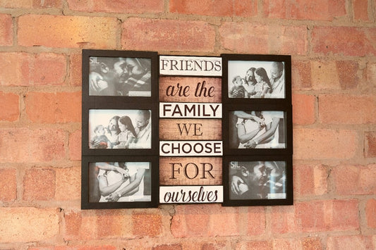 Family Themed Black Multi Photo Frame-0