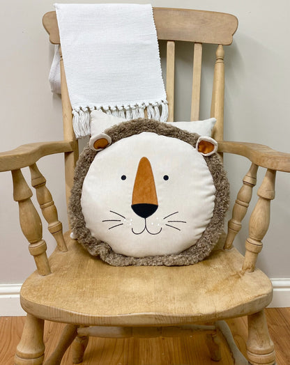 Lion Face Scatter Cushion 40cm-2