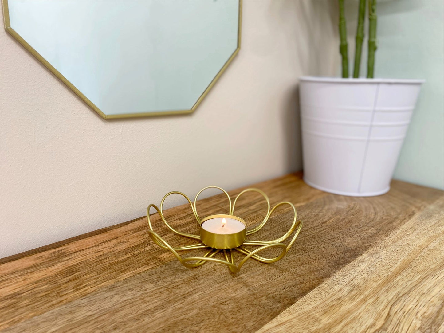 Flower Wire Tealight Holder-2