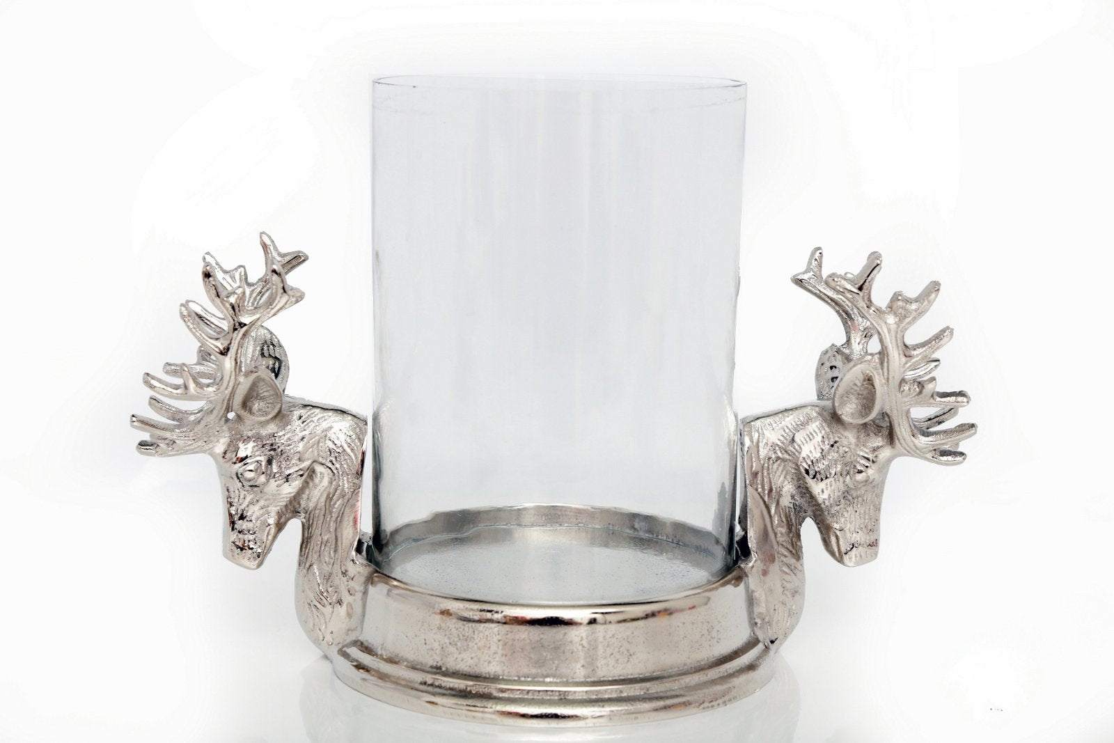 Stag Double Head Pillar Candle Holder-0