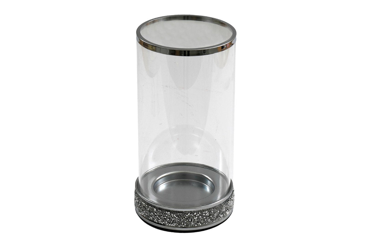 Large Sparkly Pillar Candle Holder-0