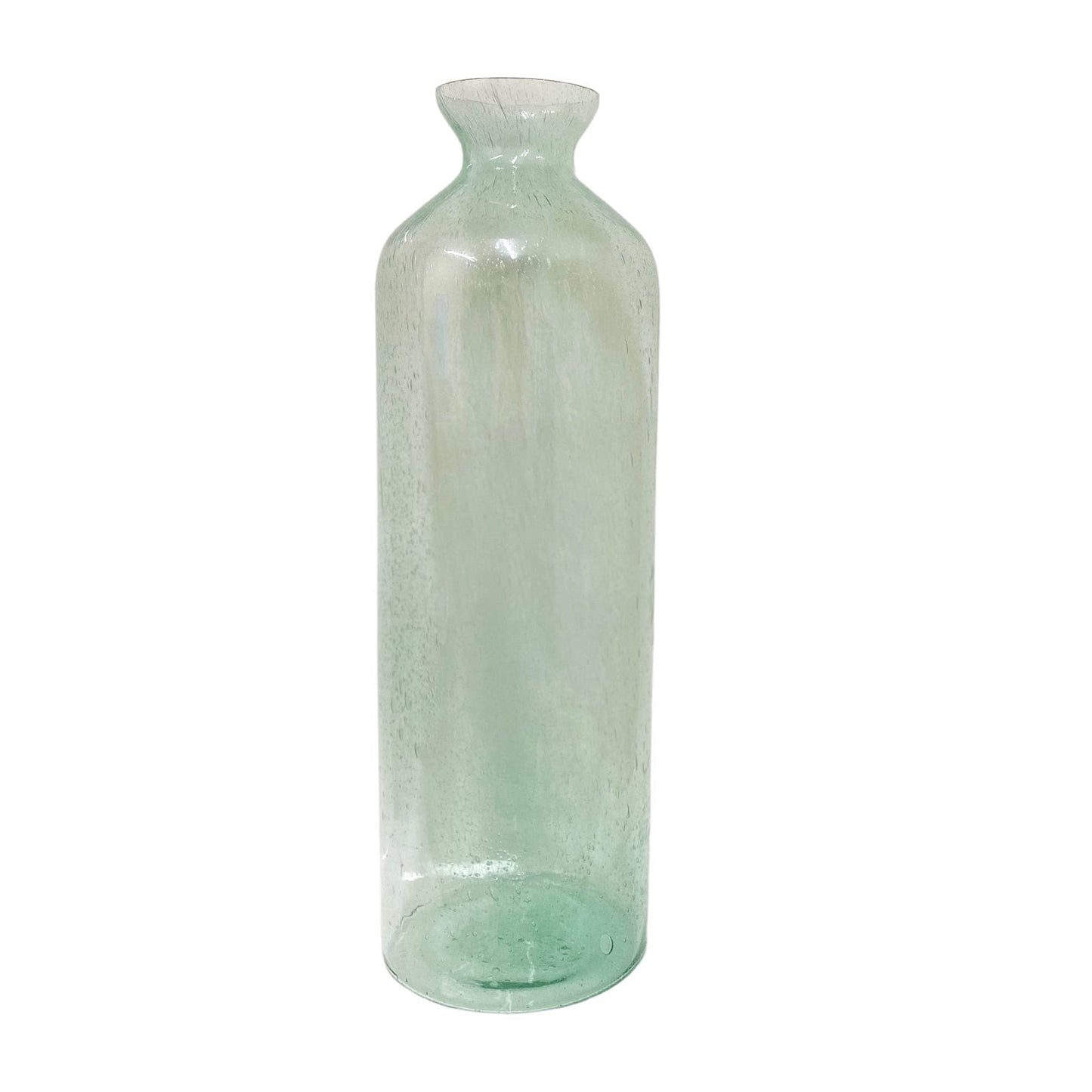 Tall Green Bubble Vase 20cm-2