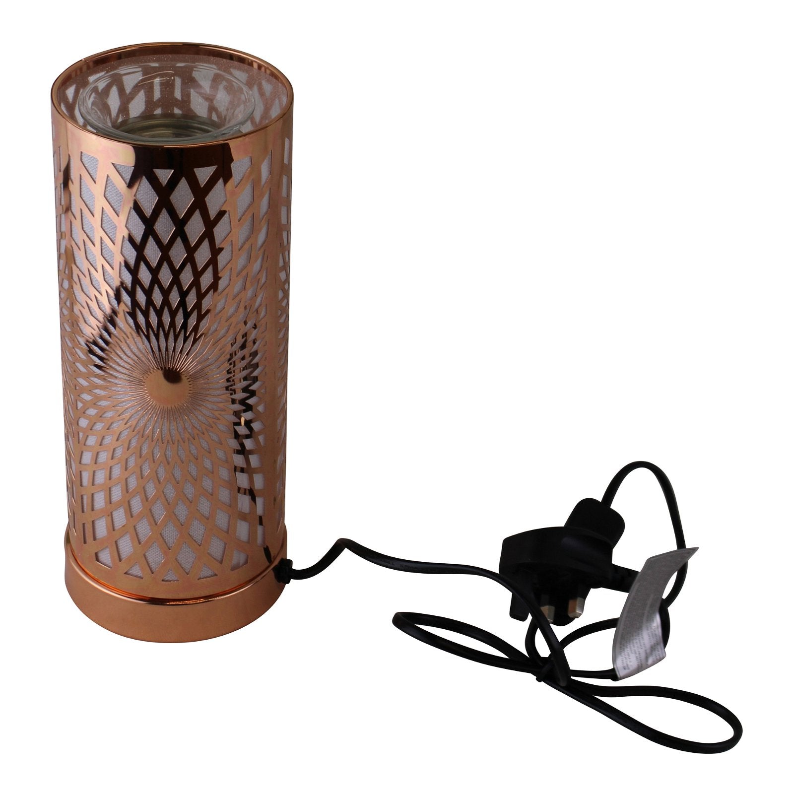 Kaleidoscope Design Colour Changing LED Lamp & Aroma Diffuser in Rose Gold-2