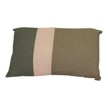 3 Panel Green Rectangular Scatter Cushion, Eucalyptus Range-0