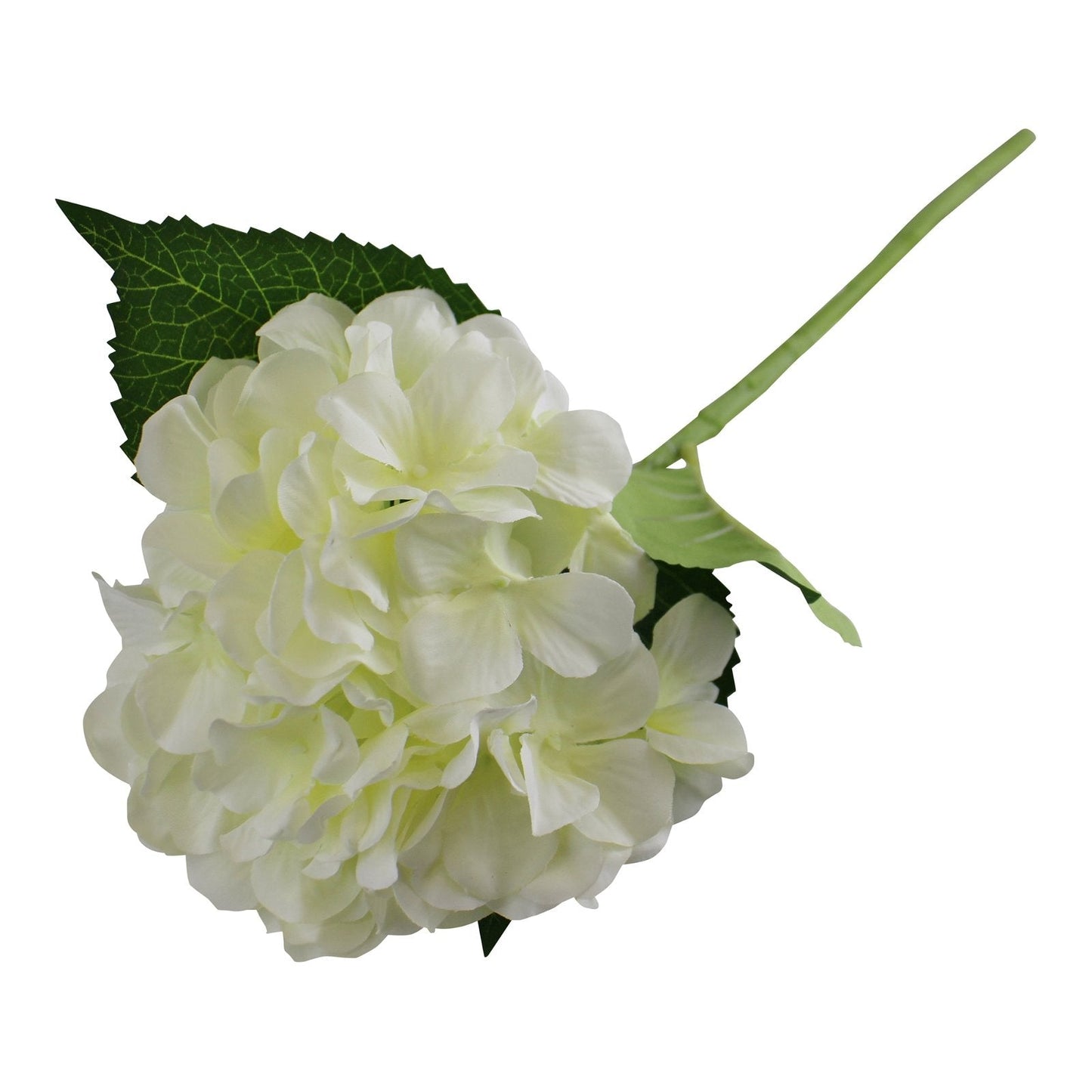 Single Hydrangea Spray, Cream Flower, 49cm-2