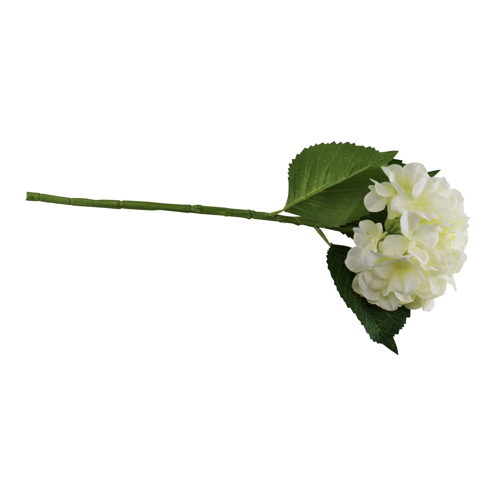 Single Hydrangea Spray, Cream Flower, 49cm-0