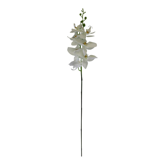 Single Orchid Spray, White Flowers, 85cm-0