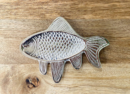 Silver Metal Fish Shape Tray 19cm-3