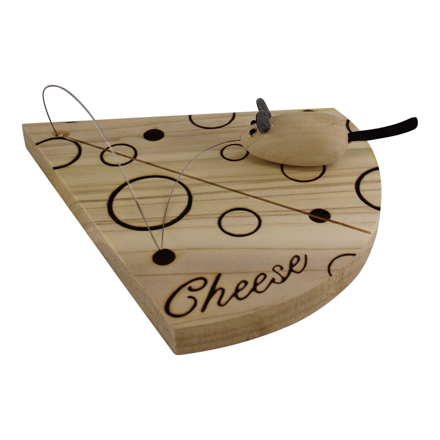 Handcrafted Cheese Board With Wire And Mouse-0