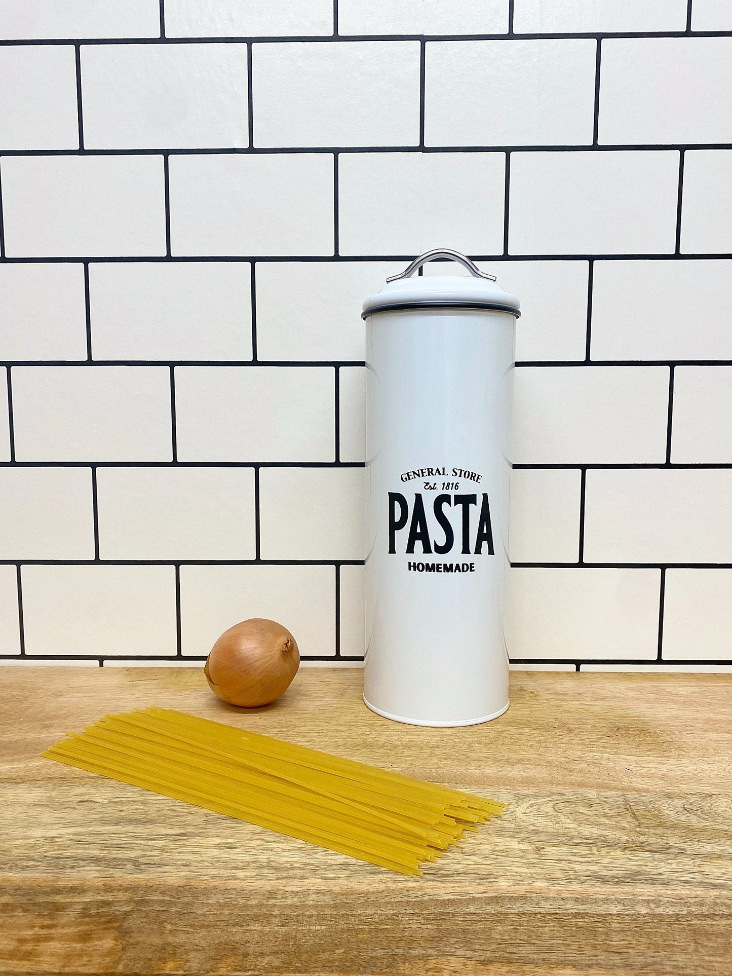 White General Store Pasta Canister-3