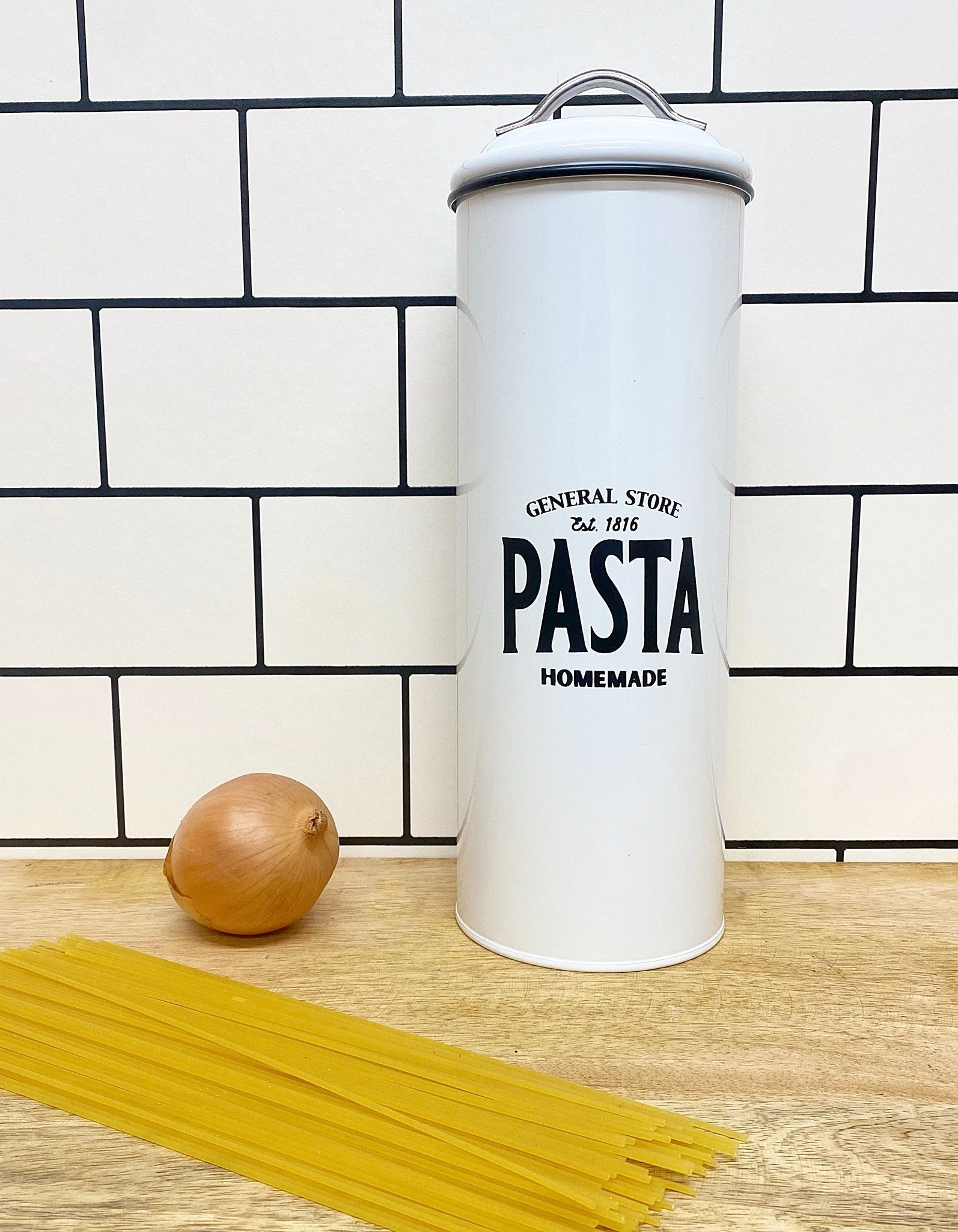 White General Store Pasta Canister-2