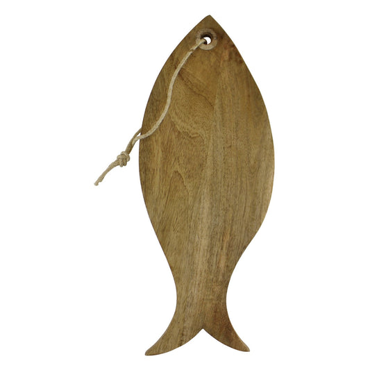 Mango Wood Chopping Board, Fish Design-0